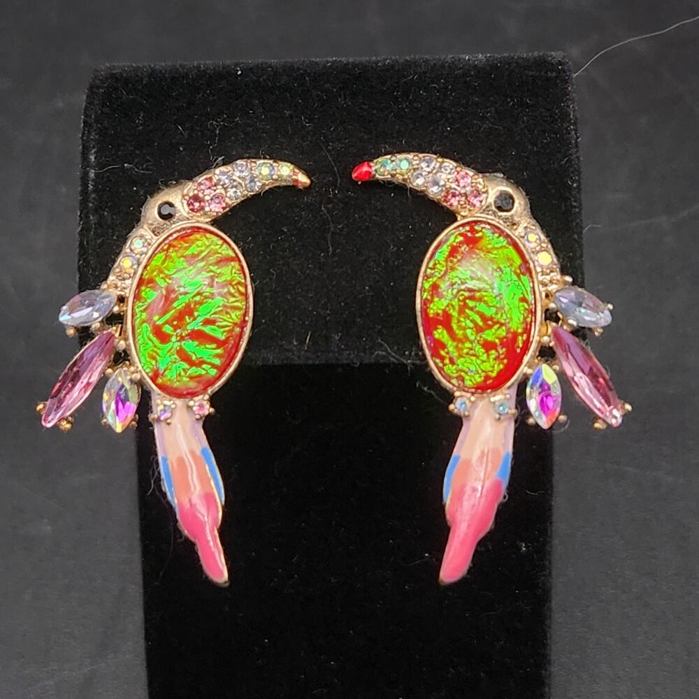Betsey Johnson Tucan Earrings